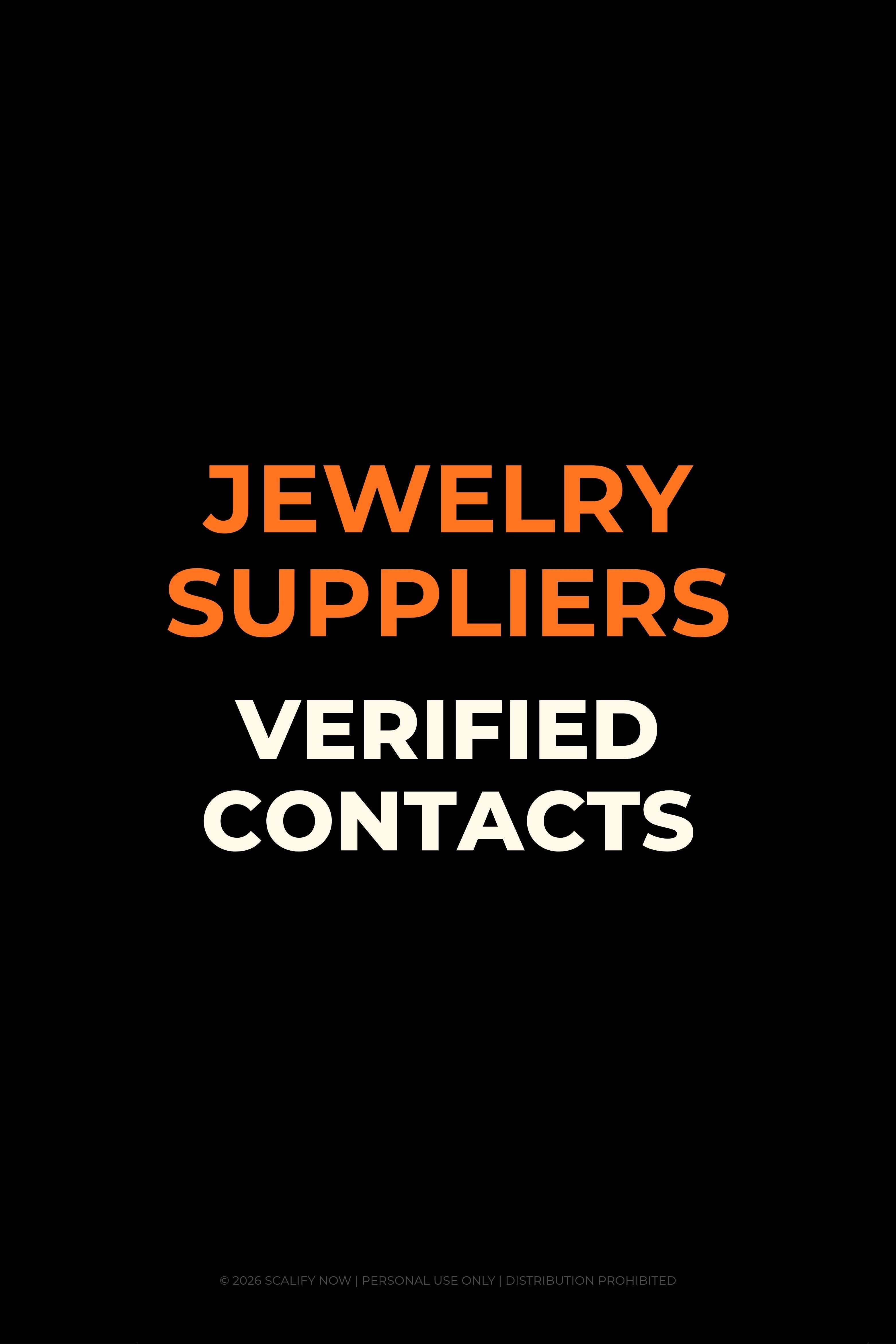 Verified Designer Jewelry Suppliers